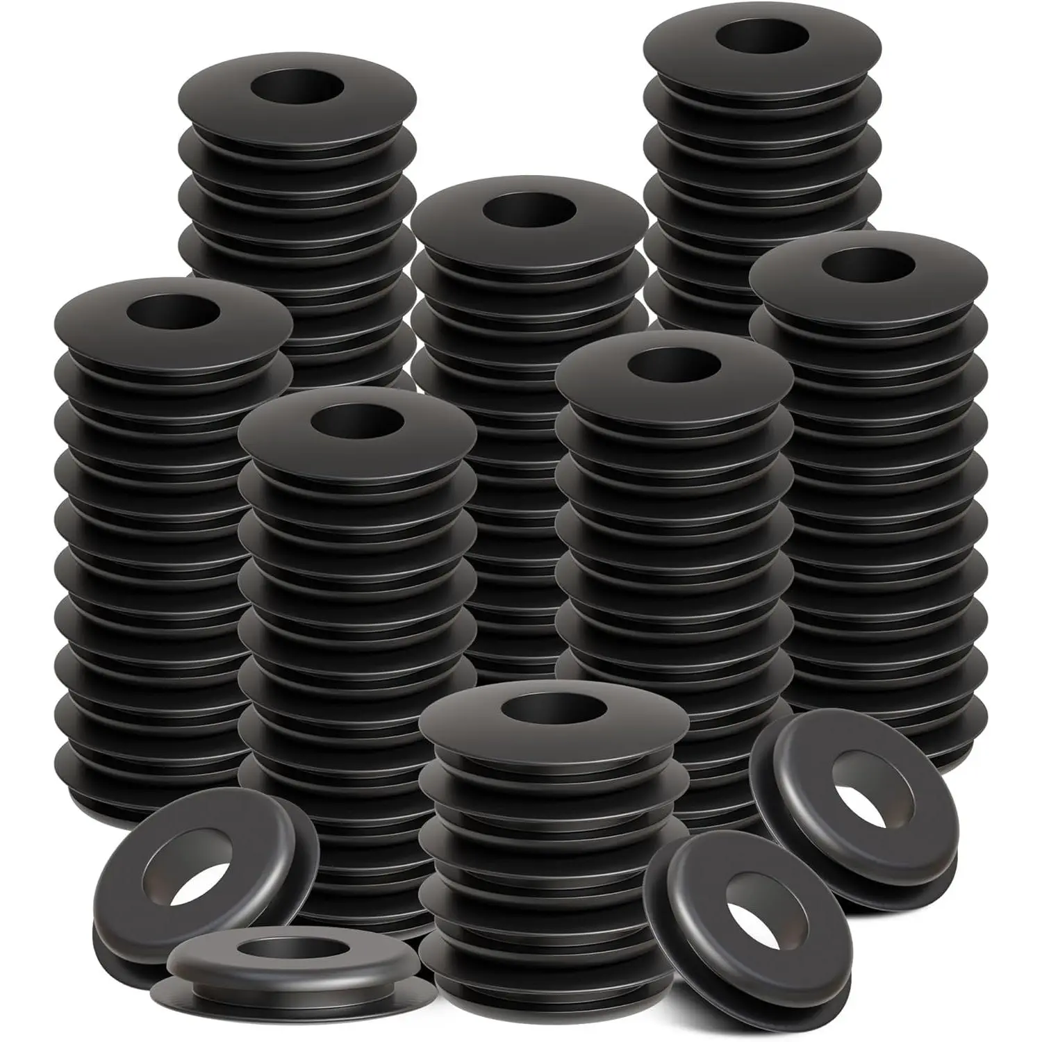 100 Pcs Rubber Seals, Black Round Gaskets for Semi Trucks Trailers Brake Air Hose Part Number 10028 100 Pcs Rubber Seals, Black Round Gaskets for Semi Trucks Trailers Brake Air Hose Part Number 10028