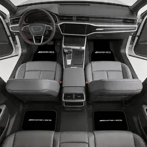 4Pcs Universal Car Floor Mats Fit All Vehicles, All Weather Waterproof Non-Slip Auto Floor Liners, Dustproof Stain-Resistant Car Foot Pads, Modern Minimalist Automotive Interior Accessories, Easy Clean Auto Mats for Sedan SUV Truck