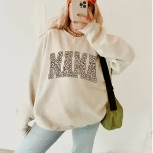 Leopard Mama Sweatshirt, Mama Sweatshirt, Leopard Print, Mom Sweatshirt, Mom Life Shirt, Mothers Day Gift, New Mom Sweatshirt, Gift for Her Casual Collar