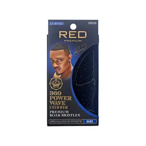 RED by KISS BOW WOW X 360 Power Wave Medium Hard Boar Brush