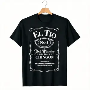 Father's Day Gift T-Shirt,Funny Family Gift Shirts Dad Mom Grandma Grandpa Graphic Tees Spanish & English Family Collection