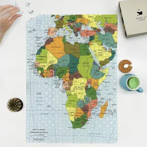 2003 Map of Africa | 1000 Piece Adult Jigsaw Puzzle | Africa Puzzle | Jigsaw Puzzle Game for Adults - Africa Continent Puzzles for Adults 1000 Pieces - African Puzzles - Middle East, Europe