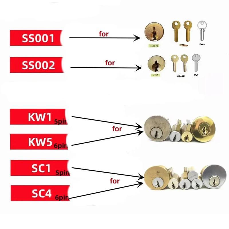 2-in-1 Stainless Steel Key Decoder - Precision Hook Pick Kit| Portable O-ring & Lock Repair Tool