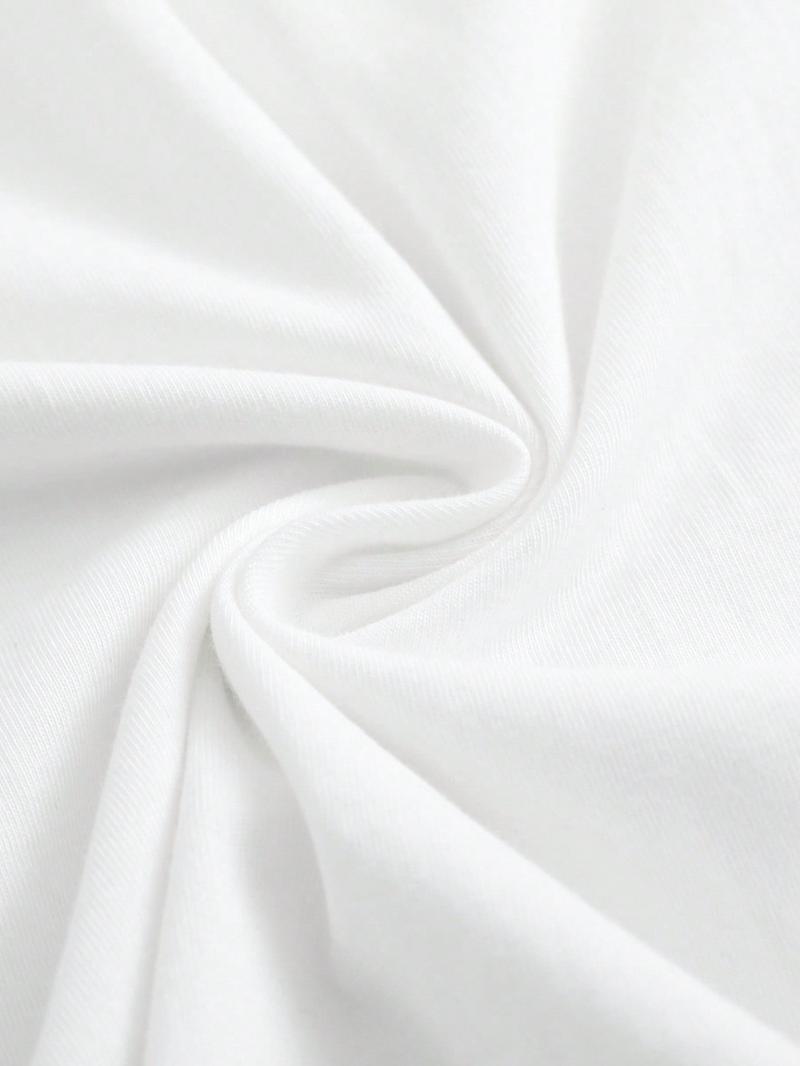 Camiseta blanca holgada para hombre con la palabra "BLESSED" y una cruz estampadas | Camisa informal de manga corta, cuello redondo, corte holgado, apta para todas las estaciones, apropiada para eventos religiosos y para uso diario.