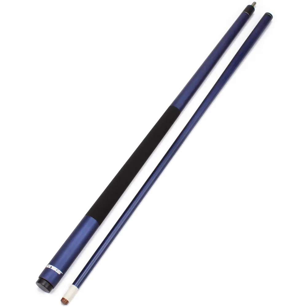 58" 2-Piece Matte Blue Fiberglass Graphite Composite Billiard Pool Cue Stick