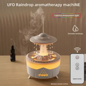 Water drop aromatherapy machine humidifier household large fog desktop silent remote control essential oil diffuser aroma