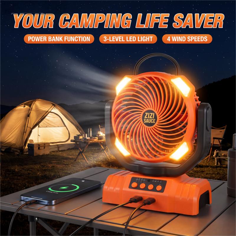Portable Rechargeable Fan - 8.7-Inch Camping Fan for Outdoort, 10000mAh(58Hrs) Battery Operated Fan for Camping, Auto Oscillation Timing Fans with Remote/Light, ,Outdoor Rechargeable Fan,Operated Camping Battery Powered Fan with Hook&Bright LED Light Portable Rechargeable Fan - 8.7-Inch Camping Fan for Outdoort, 10000mAh(58Hrs) Battery Operated Fan for Camping, Auto Oscillation Timing Fans with Remote/Light, ,Outdoor Rechargeable Fan,Operated Camping Battery Powered Fan with Hook&Bright LED Light