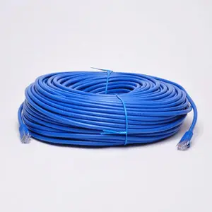100' FT CAT6 23 AWG RJ45 Ethernet Network LAN Patch Cable Blue UTP