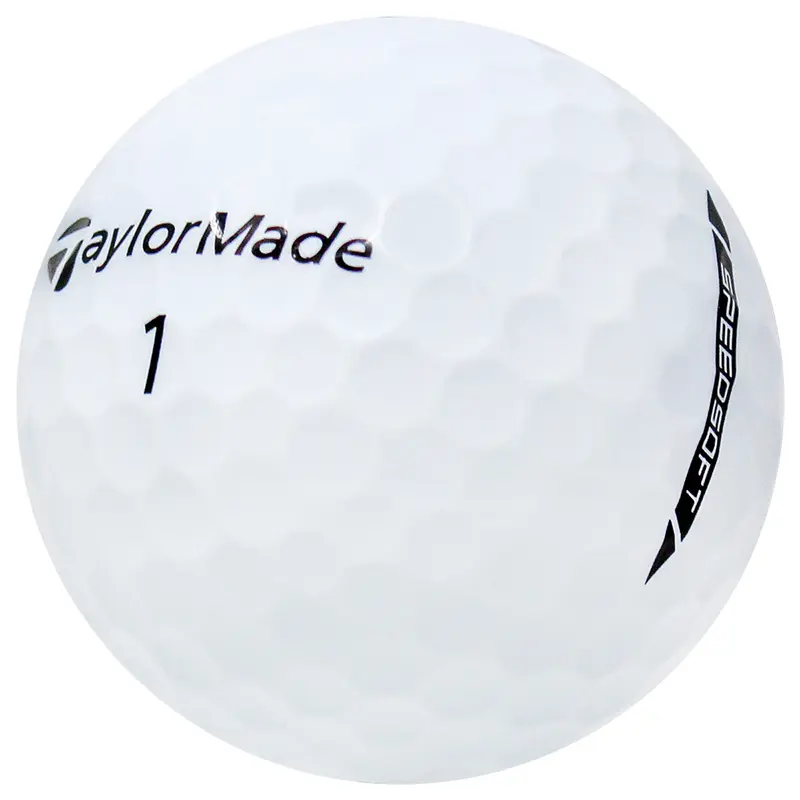 Taylormade SpeedSoft Near Mint Golf Balls, 12-Pack - Low-Compression Core with Aero Dimples for Enhanced Distance & Balanced Control, Moderate Swings, Balanced Speed And Control, Speedsoft Ball, Everyday Golf