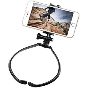 Hands Free Neck Hanging Phone Holder Lazy Stand Universal Wearable Mount for iPhone 15 Pro Max Samsung GoPro Bracket