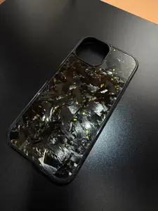 IPhone 15 Forged Carbon Phone Case With Gold Flakes