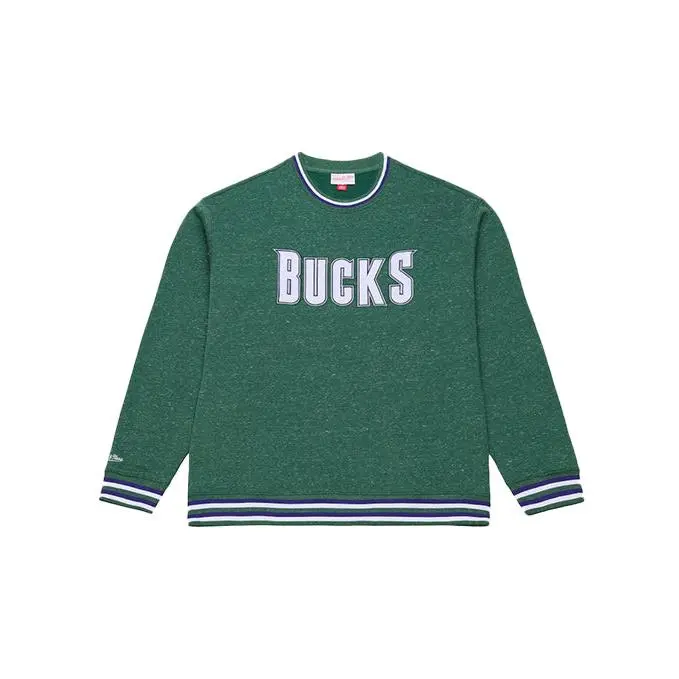 Mitchell & Ness HWC '93 Static Streak Milwaukee Bucks Crewneck Sweatshirt