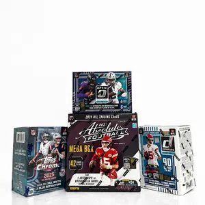 (885) 4 box  PICK YOUR TEAM football sports cards breaks!!!!!!! 4 - 2025 boxes including (1x) Absolute Mega box (1x) Optic blaster box. (1x) Donruss blaster box.  (1x) Topps Chrome blaster BOX!!
