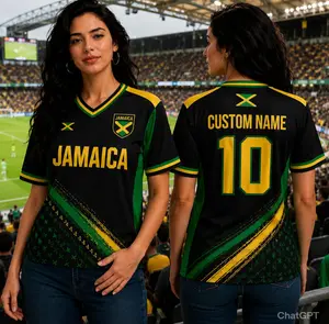 Jamaica Soccer Jersey Custom Name Number Football Shirt Personalized Fan Apparel Gift