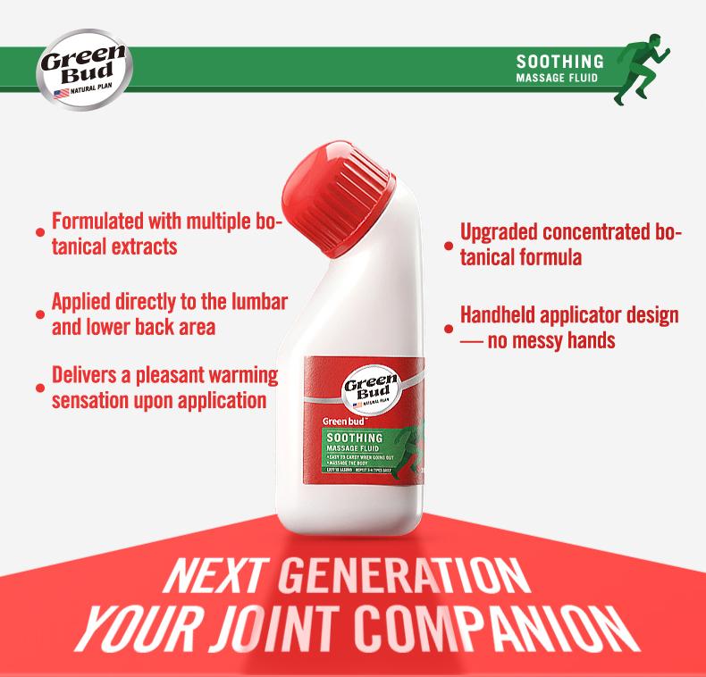 Green bud 5 Soothing Massang Fluid  Contains natural herbal extracts