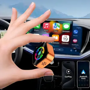 2026 Wireless CarPlay Adapter for iPhone Android Fast Connection No Latency Hands Free Call Wireless Adapter Electronic Charger CarPlay Dongle with USB Port