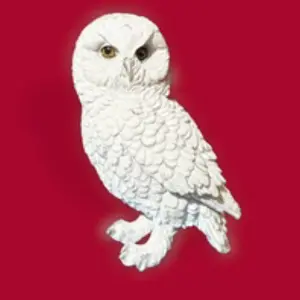 White owl statue 5 inch