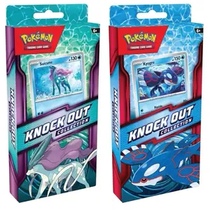 Pokémon Knock Out Collection Trading Card Game Featuring Suicune & Kyogre Cards -2 booster packs