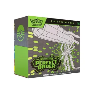 Pokemon TCG Mega Evolution Perfect Order Elite Trainer Box - Collectible Trading Card Game Pack