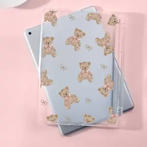 Cute Bear Pattern Tablet Case, Soft TPU Tablet Protective Cover, Tablet Protector for iPad 10.2, Pro11 2024, iPad 9/8/7, 10th Gen, mini4/5/6/7, iPad air4/5/6, Protection, Casing