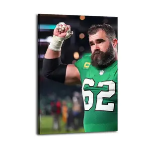 Jason Kelce Canvas Aesthetic For The Bedroom Wall Sitting Room Dormitory Wall Office Wall Poster Decorative Painting Canvas Wall