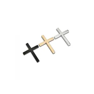 2026 New Arrival 4PCS Christian Cross Universal Car Sticker - Premium Waterproof Faith Decal, Stylish Car Merch, Exterior Decoration for Auto, Motorcycle (Silver, Red, Black, Gold)