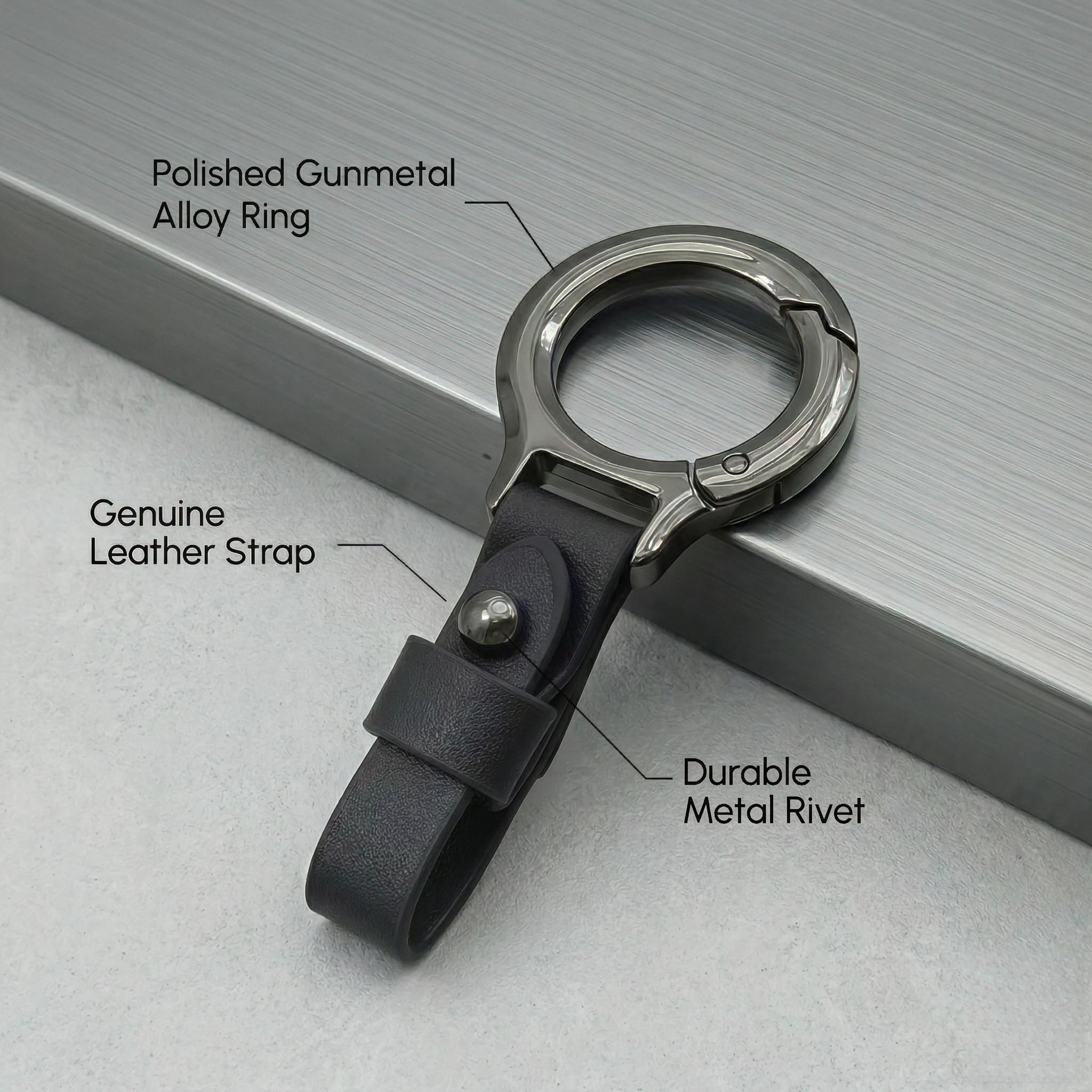 Personalized Horseshoe Car Keychain, Lucky Camper Key Ring, Durable Mini Keychain