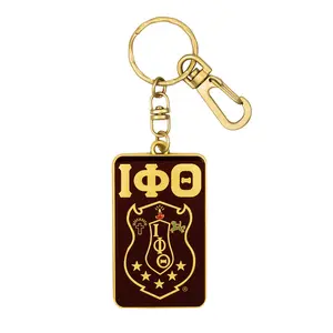 BBGreek Iota Phi Theta - Keychain - Greek Letters and Shield - Official Vendor