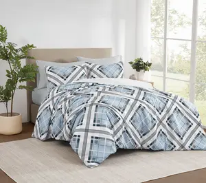Truly Soft Lars Plaid 3 Piece King Duvet Set