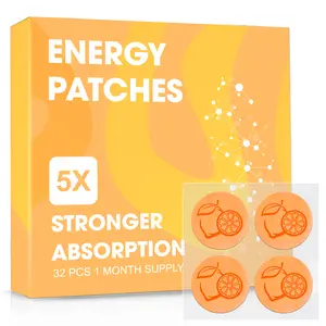 Daily Energy Patches, 32PCS – Caffeine & Ginseng Infused Wellness Patches