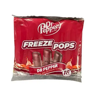Dr Pepper Freeze Pops - 18 Pops Per Bag of Refreshing Ice Treats