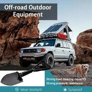 Ultra-Light Tactical Folding Shovel with Saw and Pickaxe, Durable Stainless Steel, Portable Storage Bag, Camping Hiking Outdoor Adventure Tool, Survival Tools, Survival Shovel
