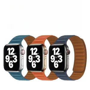 Silicone Link-Style Magnetic Watch Band for Apple Watch Series 8, 9, 10, & 11