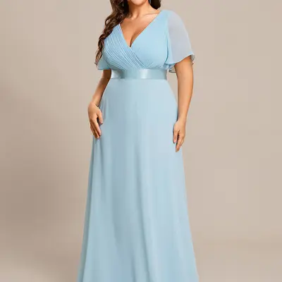 Flowy Empire Waist Dress Wedding - TikTok Shop