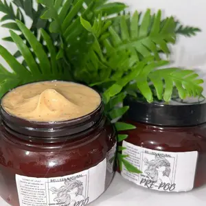 Belleza Natural Pre-Poo - Pre-Shampoo Treatment for Dry Hair Care, Protects Against Damage, Nourishes & Hydrates, Reduces Frizz, Enhances Shine