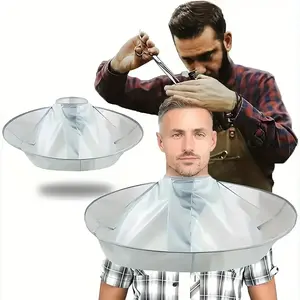 Adjustable Foldable Haircut Cape - Hair Cloak Cape Umbrella Barber Cape - With Black Comb, For Adults Women & Men, Salon And Home Use, Father's Day Gift