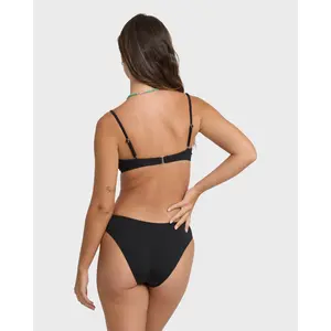 Sol Searcher Bondi Bikini Bottoms - Black Pebble