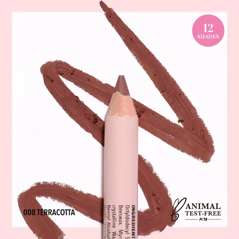 MOIRA | Signature Lip Pencil (008, Terracotta) | Creamy Lip Liner for Precise Definition & Long-Lasting Wear
