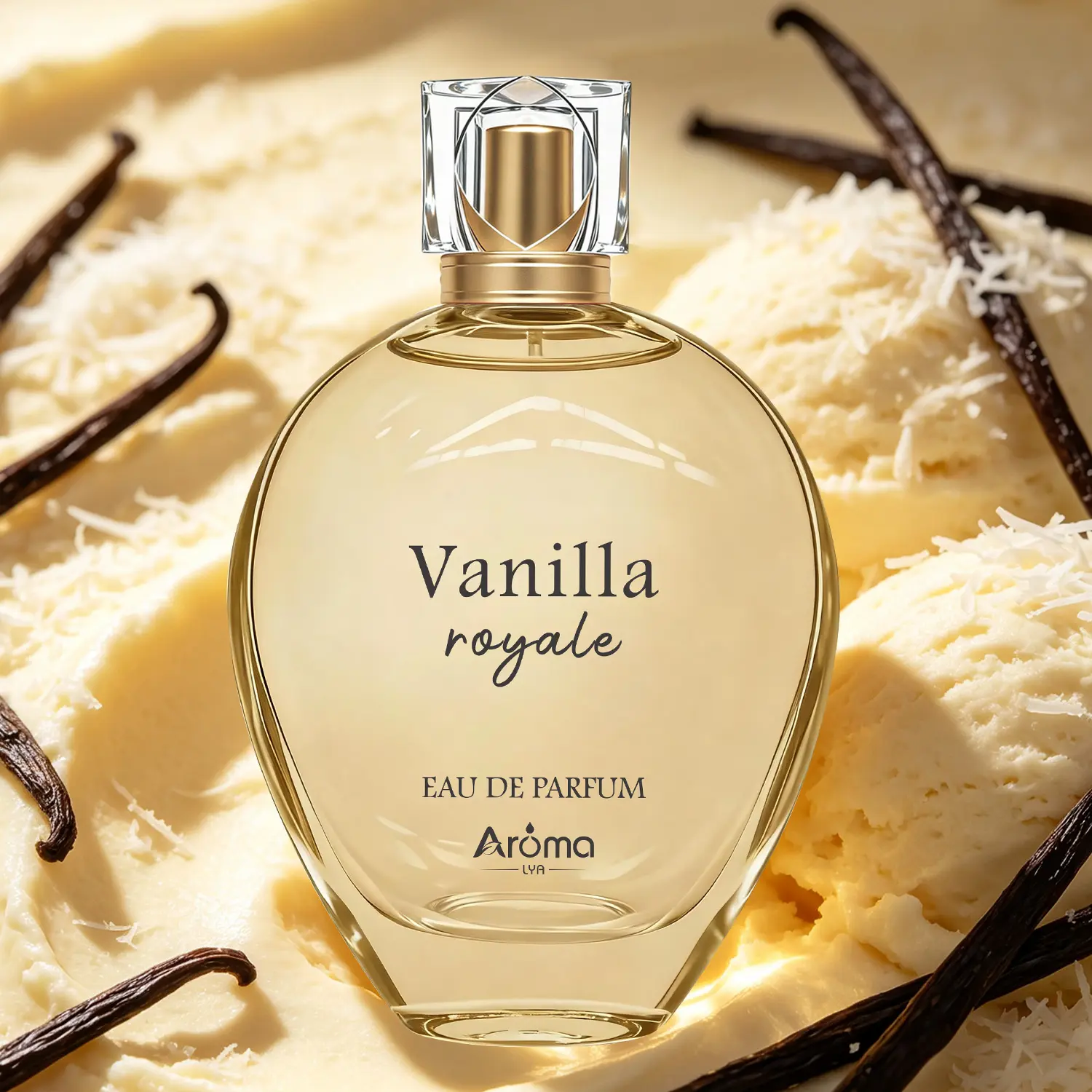 Vanilla Royale Eau de Parfum 100ml / 3.38 fl oz, Vanilla Cinnamon Coconut Women's Perfume, Long Lasting Luxury Warm Gift Fragrance
