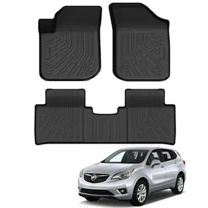 Canvcle Custom Fit for Floor Mats Buick Envision Accessories 2016-2020 All Weather Floor Liners Heavy Duty 2 Row Liner Set