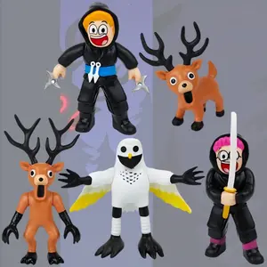 5-Piece Set Virtual Forest Dolls, Anime Style Forest Scene Deer Figurines, Unique Collectible Toys, Collectible Figures, Office Home Desktop Decor Gift