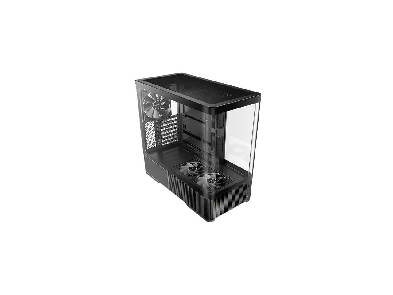 Antec C6 Curve Air Mid-Tower Case, Panoramic Tempered Glass, High Airflow, 3 PWM Fans Included, Support 360mm Radiator & 450mm GPU, Type-C 10Gbps, ATX Gaming Case