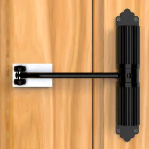 2025  Automatic Door Closer, self Closing Door, Adjustable Closing Door, Door Closers for , Automatic Safety Spring Door Closer (Black). Up to 140LB can be Pushed.Metal Doors Don't fit.