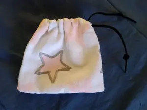 pink star tooth fairy bag