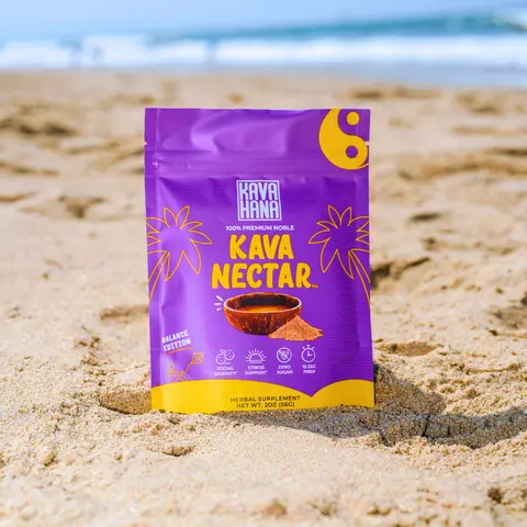 Kavahana Kava Nectar Balance Edition, Premium Instant Kava Powder for Clear, Centered Moments, 22 or 45 Cups, 100% Noble Kava Root, Vanuatu