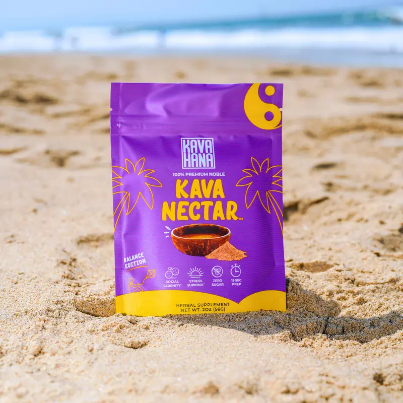 Kavahana Kava Nectar Balance Edition, Premium Instant Kava Powder for Clear, Centered Moments, 22 or 45 Cups, 100% Noble Kava Root, Vanuatu