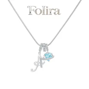 Elegant 26-Letter Zircon Pendant Necklace for Women | Versatile Everyday Style | A Thoughtful Gift for Your Best Friend | Chain Length: 18 + 2 Inches