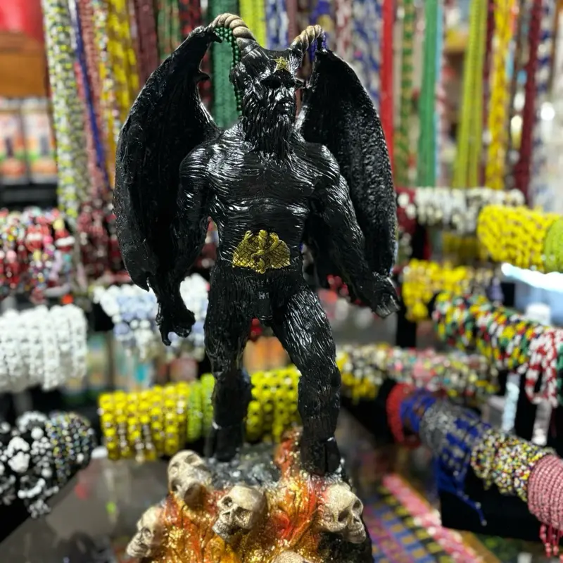 Big Black Devil Statue