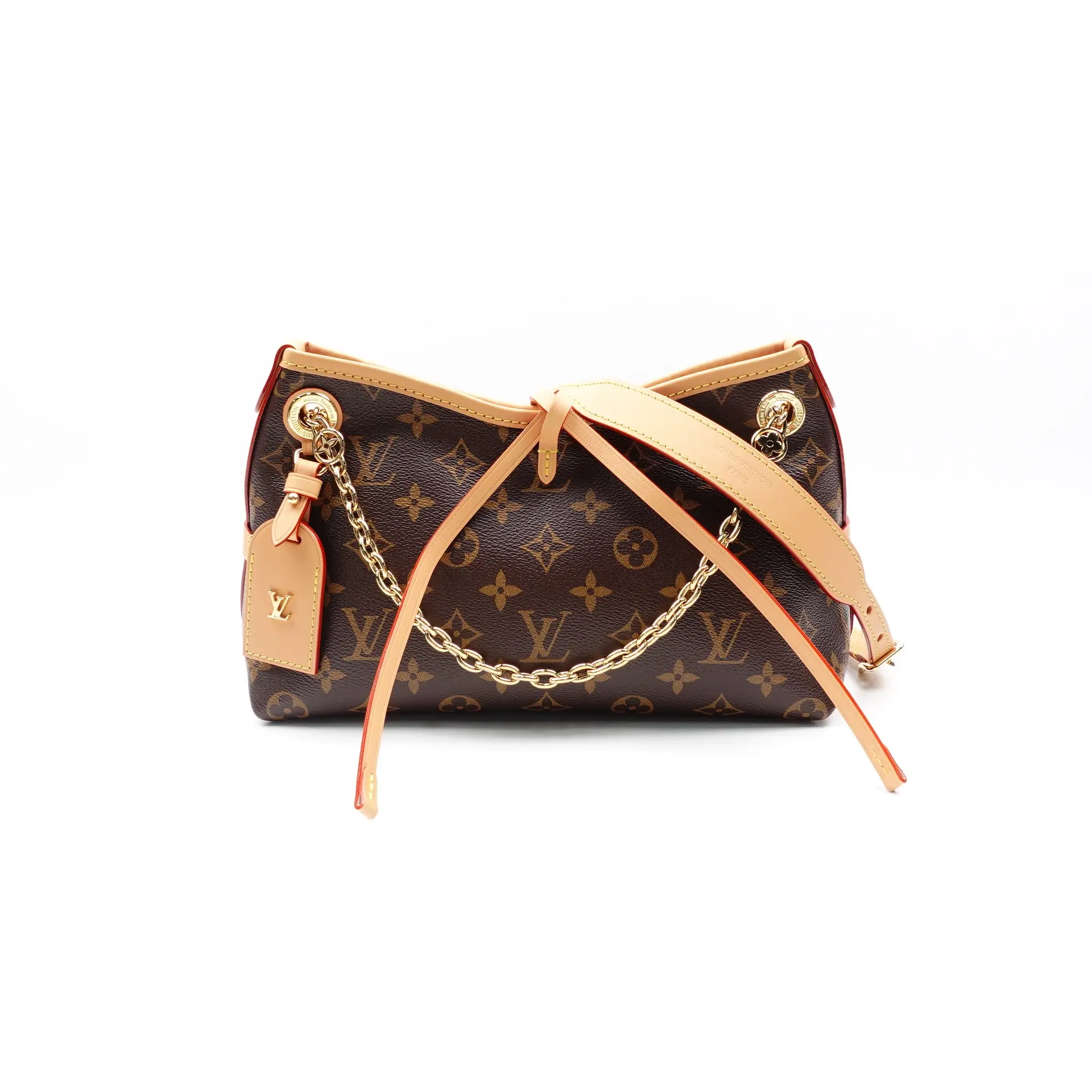 Pre-owned Louis Vuitton canvas Shoulder Bags Carryall Brown Coated Shoulder Bag T10218456