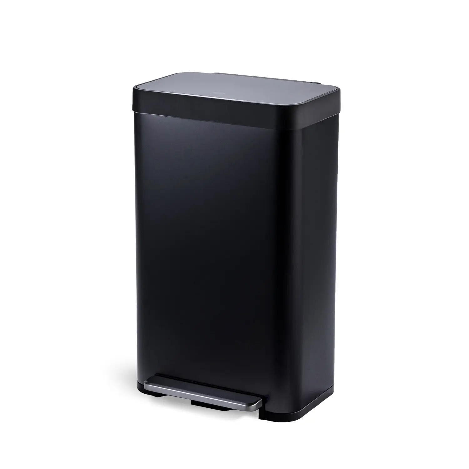 Home Zone Living 19 Gallon Large Kitchen Trash Can with Soft Close Lid, Liner-Free Stainless Steel Body, Matte Black